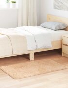 vidaXL Шаги килим с дълъг косъм NAVARRA Бежов 60x100 см полиестер