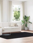 vidaXL Шаги килим с дълъг косъм NAVARRA черен 200x290 см полиестер