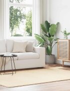vidaXL Шаги килим с дълъг косъм NAVARRA кремав 160x230см полиестер