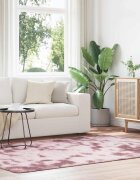 vidaXL Шаги килим с дълъг косъм NAVARRA прашно розов 160x230 см
