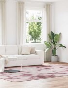 vidaXL Шаги килим с дълъг косъм NAVARRA прашно розов 240x340 см