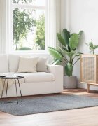 vidaXL Шаги килим с дълъг косъм NAVARRA светлосив 130x200 см