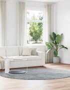 vidaXL Шаги килим с дълъг косъм NAVARRA светлосив 240x240 см