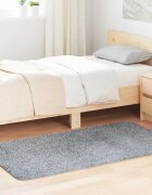 vidaXL Шаги килим с дълъг косъм NAVARRA светлосив 80x150 см