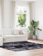 vidaXL Шаги килим с дълъг косъм NAVARRA тъмно сив 160x230 см