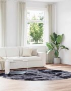 vidaXL Шаги килим с дълъг косъм NAVARRA тъмно сив 160x230 см