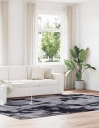 vidaXL Шаги килим с дълъг косъм NAVARRA тъмно сив 240x340 см