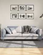 vidaXL Шаги килим с дълъг косъм "PAMPLONA" модерен сив 140x200 см