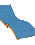 vidaXL Шалте за шезлонг меланж синьо 200x60x4 см плат