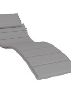 vidaXL Шалте за шезлонг сиво 186x58x4 см Оксфорд плат