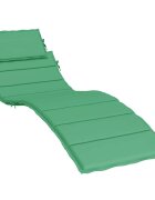vidaXL Шалте за шезлонг зелено 186x58x4 см Оксфорд плат