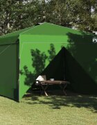 vidaXL Шатър 290 x 290 x 251 см Зелено Текстил