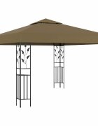 vidaXL Шатра 3x3 м таупе 180 г/м²