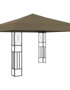 vidaXL Шатра 3x3 м таупе текстил