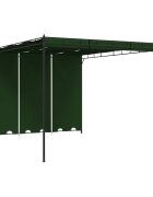 vidaXL Шатра 4 x 3 x 23 м Зелено Полиестер и стомана
