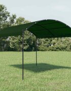 vidaXL Шатра 4 x 3 x 26 м Зелено Полиестер и стомана