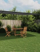 vidaXL Шатра антрацит 4x4 м 180 г/м² плат и стомана