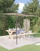 vidaXL Шатра бежова 3x3 м 180 г/м² плат и стомана