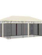 vidaXL Шатра с мрежа против комари 6x3x273 м кремава