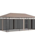 vidaXL Шатра с мрежа против комари 6x3x273 м таупе 180 г/м²