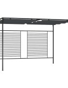 vidaXL Шатра с прибиращ се покрив 4x3x23 м антрацит 180 г/м²