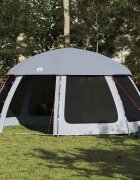 vidaXL Шатра за басейн с подвижна муха & Мрежести стени Сива 510x510cm