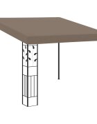 vidaXL Шатра за стенен монтаж 3x3x25 м таупе