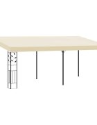 vidaXL Шатра за стенен монтаж 6x3x25 м кремава