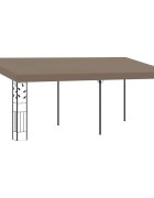 vidaXL Шатра за стенен монтаж 6x3x25 м таупе