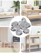 vidaXL Шестоъгълна гайка 12 бр. Сребристо m8 Метал