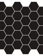 vidaXL Шестоъгълна плочка 20 бр. Черно 30 x 30 cm Полиуретан и PET