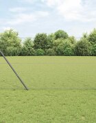 vidaXL Шестоъгълно фиксиране на ограда за земята 10 x 1 m Сиво Мрежа