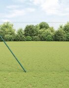 vidaXL Шестоъгълно фиксиране на ограда за земята 50 x 15 m Сиво Мрежа