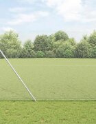 vidaXL Шестоъгълно фиксиране на ограда за земята 50 x 16 m Сребристо
