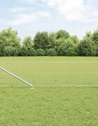 vidaXL Шестоъградно ограждение с кол 10 x 04 m Поцинкована стомана