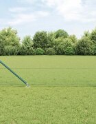 vidaXL Шестоъградно ограждение с кол 10 x 06 м ПВЦ-обработена стомана
