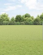 vidaXL Шестоъградно ограждение с кол 100 x 1 м Поцинкована стомана