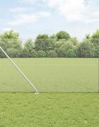 vidaXL Шестоъградно ограждение с кол 100 x 1 м Поцинкована стомана