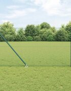 vidaXL Шестоъградно ограждение с кол 25 x 1 m ПВЦ-обработена стомана