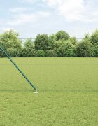 vidaXL Шестоъградно ограждение с кол 25 x 1 m ПВЦ-обработена стомана