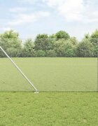 vidaXL Шестоъградно ограждение с кол 50 x 1 m Поцинкована стомана