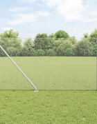 vidaXL Шестоъградно ограждение с кол 50 x 12 m Поцинкована стомана