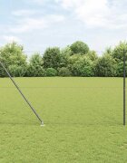 vidaXL Шестоъградно ограждение с кол 50 x 15 m ПВЦ-обработена стомана