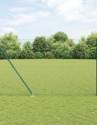 vidaXL Шестоъградно ограждение с кол 50 x 16 m ПВЦ-обработена стомана