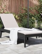 vidaXL Шезлонг антрацит 186x60x29 см PP
