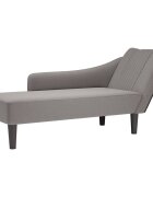 vidaXL Шезлонг с десен подлакътник Taupe Fabric