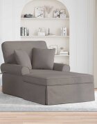 vidaXL Шезлонг с пола 3 бр. Таупе текстил 91 x 157 x 91 см