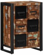 vidaXL Шкаф 50x35x70 cm Масивна дървесина Възстановена