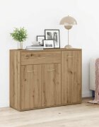 vidaXL Шкаф Artisan Oak 88x30x70 cm Инженерна дървесина