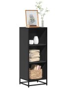 vidaXL Шкаф библиотека черен 40x35x1075 см ПДЧ